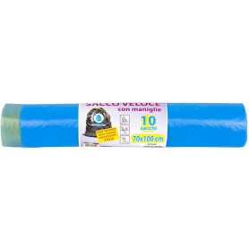 BAG ROLL FOR SEPARATE WASTE COLLECTION HD BLUE NEC CM. 70x110