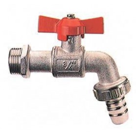 BALL VALVE WITH 1/2 BUTTERFLY HOSE HOLDER