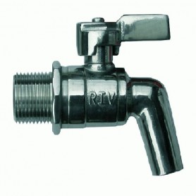 STAINLESS STEEL TAP FOR CONTAINER 1/2 LEVER GR. 1/2 in.