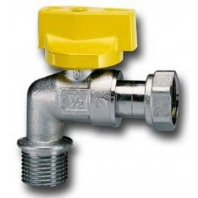 SQUARE GAS BALL TAP FOR WATER HEATER WITH MALE / FEMALE HANDLE