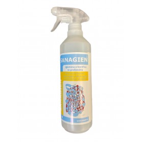 SANAGIEN Pronto use spray sanitizes and sanitizes in depth