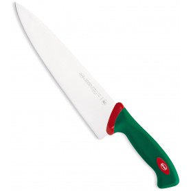 SANELLI PREMANA COOKING KNIFE WITH GREEN AND RED HANDLE CM. 25