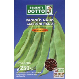 SEMI DI FAGIOLO NANO MARCONI SEME NERO GR. 250 