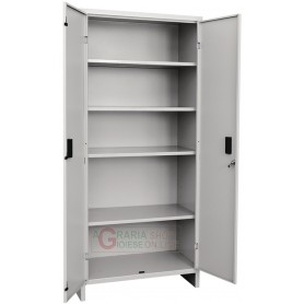 Prometal metal wardrobe with shelves with two doors cm.