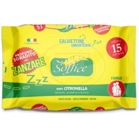 Soft Moistened Mosquito Wipes with Citronella pcs. 15