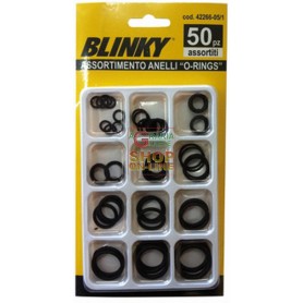 ASSORTMENT RUBBER RINGS O-RINGS CONF. 50 PIECES