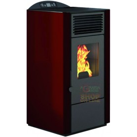 PELLET STOVE FIRE POINT LORY-10 KW. 9.0 RED COLOR