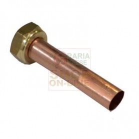 STRAIGHT COPPER PIPE FOR BOILERS MM. 14 X 180 MM. 1/2 INCH