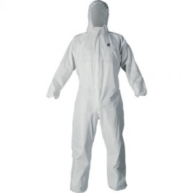 DISPOSABLE WORK OVERALL WHITE COLOR TG.XL