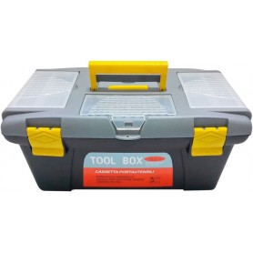 TOOL CASE WITH TRAY CM. 43x26x21