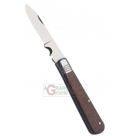 BAHCO FOLDING KNIFE FOR ELECTRICIANS WOOD HANDLE STEEL BLADE