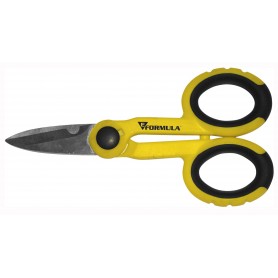 SCISSORS FOR ELECTRICIANS STRAIGHT BLADES IN STAINLESS STEEL