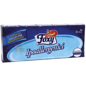 FOXY HYPOALLERGENIC 4-PLY PAPER TISSUES CF. 10