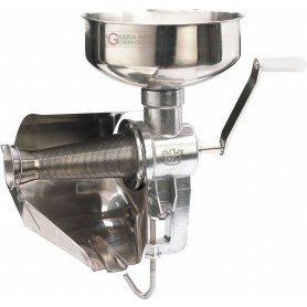 FPL TOMATO SAUCER MANUAL TOMATO SQUEEZER FUNNEL AND SLIDE INOX