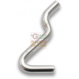 NICKEL PLATED HOOK FOR PERFORATED PANELS FIG. 1