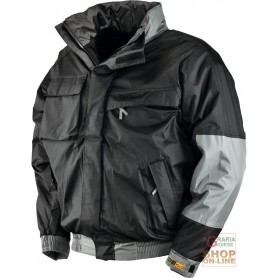 JACKET IN POLYESTER PVC PADDED IN FLEECE COLOR BLACK TG S XXL