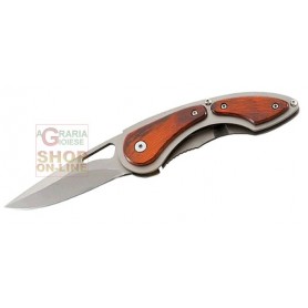 HERBERTZ FOLDING KNIFE WITH STAINLESS STEEL BLADE AND WOOD