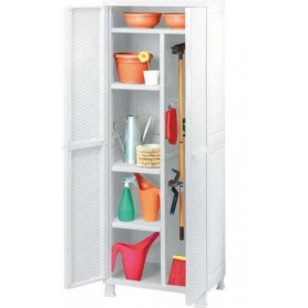 KETER WARDROBE WITH FOUR SHELVES CM.65X45X184h WHITE Broom