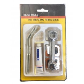 BICYCLE RUBBER PUNCTURE REPAIR KIT WITH GLUE AND TIP TOP KEY