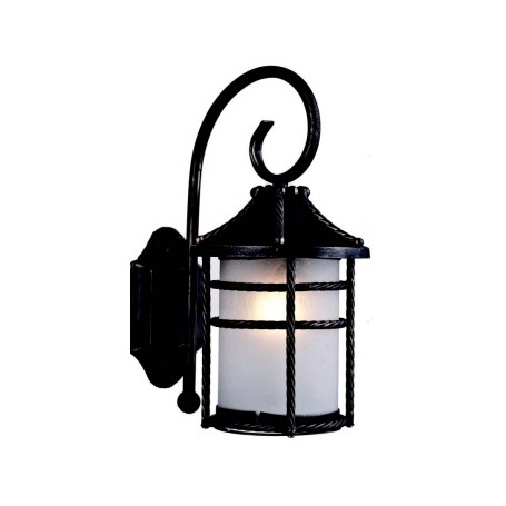 ANVERSA LANTERN WITH RUST-COLORED ARM