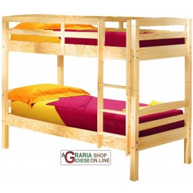BUNK BED WITH TRANSFORMATION INTO 2 SINGLE BEDS Cm. 200x102x148H