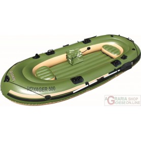 BESTWAY CANOE VOYAGER 500 CM. 361x165 WITH OARS MAX 252 KG.