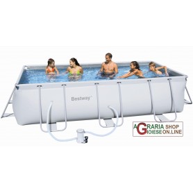 BESTWAY SWIMMING POOL WITH SELF-SUPPORTING FRAME WITH FILTERING