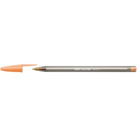 BIC Cristal fine tip pen in orange metal