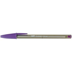 BIC Cristal penna punta fine in metallo colore viola 