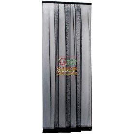 ANTHRACITE STRIPED MOSQUITO NET 4 BANDS CM.100X250
