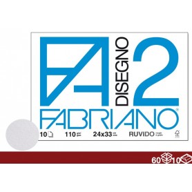 ALBUM DISEGNO F2 10FF 24X34 RUVIDO 60/10 