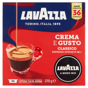 Lavazza A Modo Mio,Caffè Espresso, Crema E Gusto Classico- 36