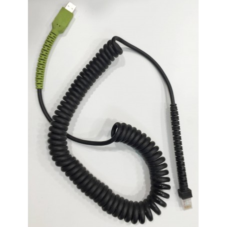 SPIRAL USB CABLE FOR BARCODE DATALOGIC MAGELLAN 1000 1100