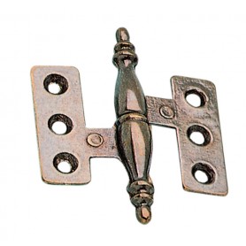 BRONZED BRASS HINGES FOR FURNITURE MM. 40x55 DX PZ. 2