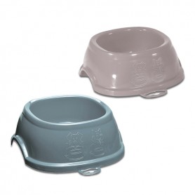 Break 2 plastic bowl for dogs and cats cm. 19x19x7h. Ml. 600