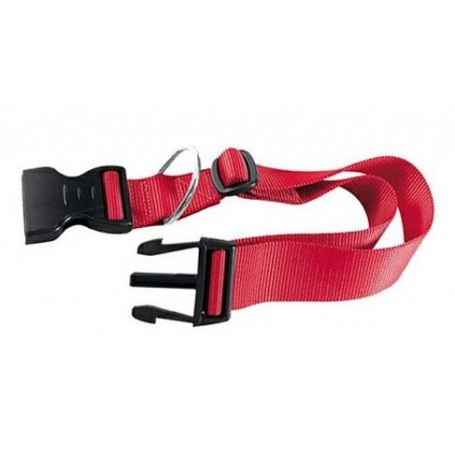 ADJUSTABLE COLLAR FOR DOGS IN RED NYLON MM. 15x30 / 45