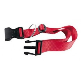 ADJUSTABLE COLLAR FOR DOGS IN RED NYLON MM. 20x35 / 55