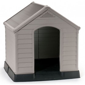 KENNEL FOR DOG HOUSE KETER ROOF COLOR TERRACOTTA CM 95x99x99h