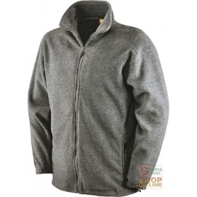 100% POLYESTER FLEECE WITH ZIPPER AT THE BOTTOM COLOR MELANGE